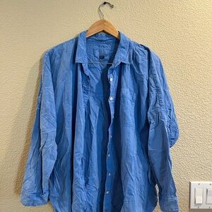American Eagle Outfitters Blue Shirt Jacket